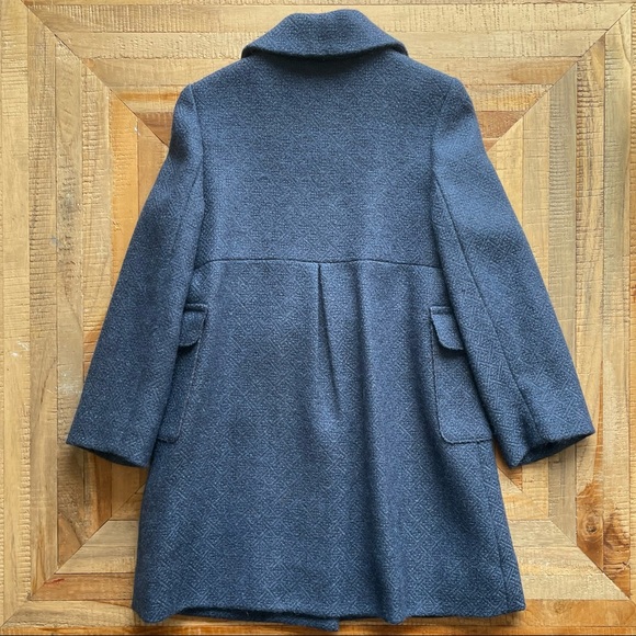 US 4 or US 6, coat, Easter, spring, tailored, lined, large pockets, NWOT, blue - Picture 2 of 9